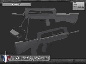 Arme d'assaut French Forces dans Project Reality